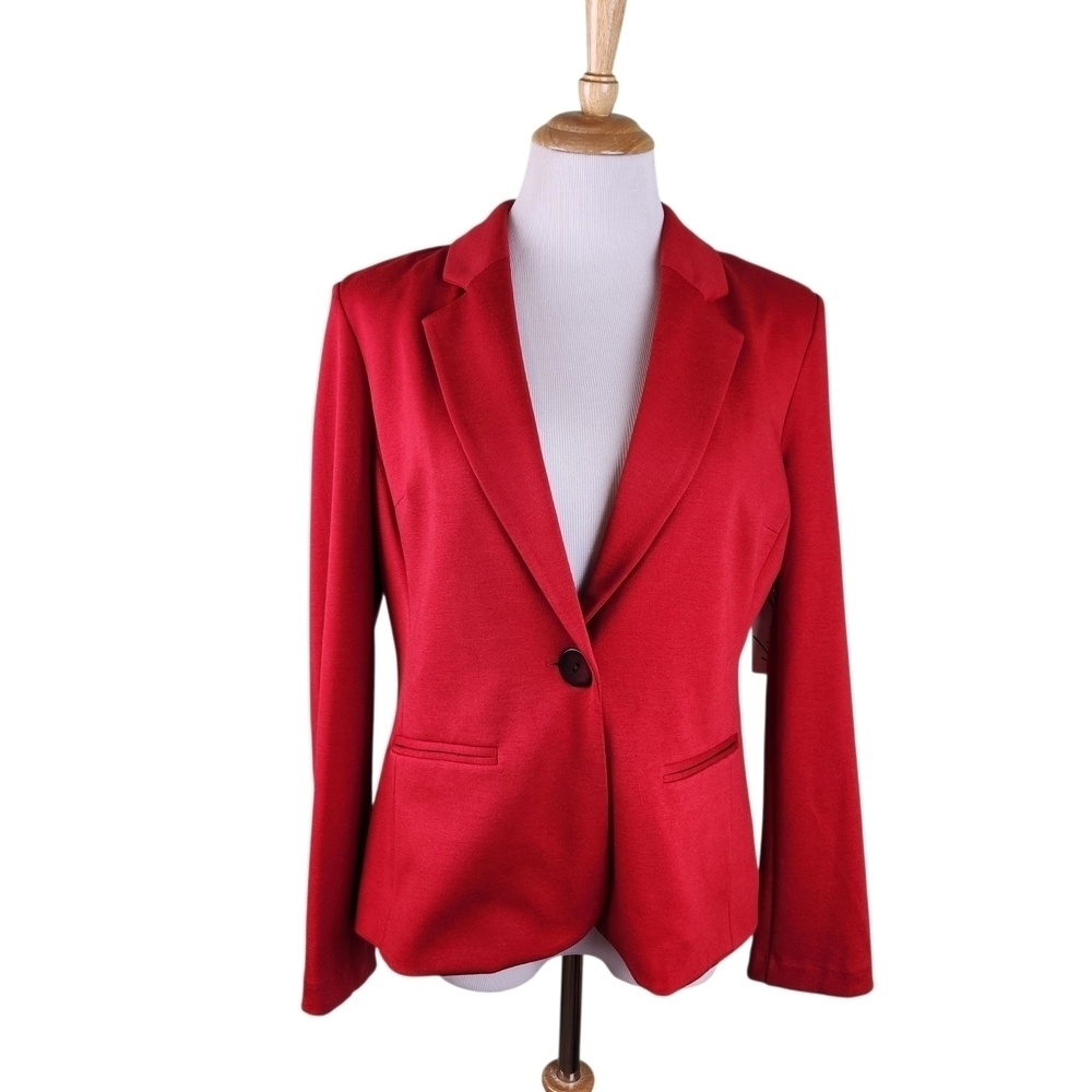 NWT Kim Rogers Vibrant Red Blazer, Sz M